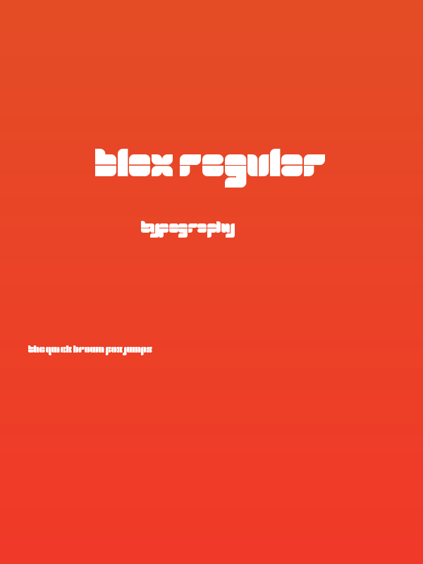 blox Regular Poster