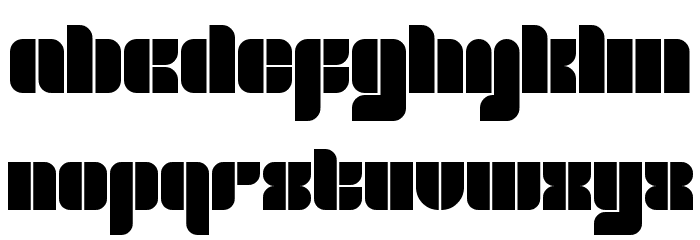 blox Regular Font LOWERCASE