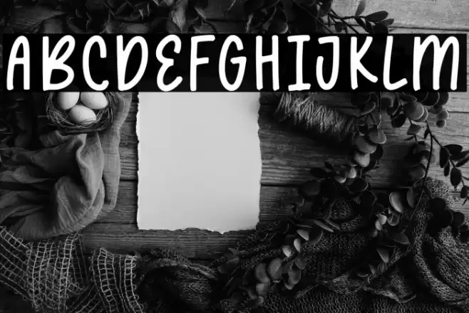 blueberry spring Font examples