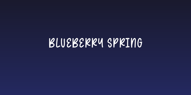 blueberry spring Social Header
