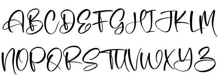 bluecar Font UPPERCASE