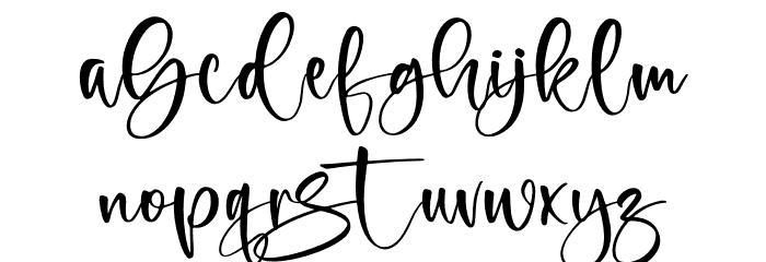 bluecar Font LOWERCASE