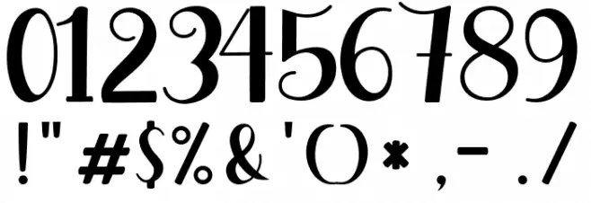 bluesfather Font OTHER CHARS