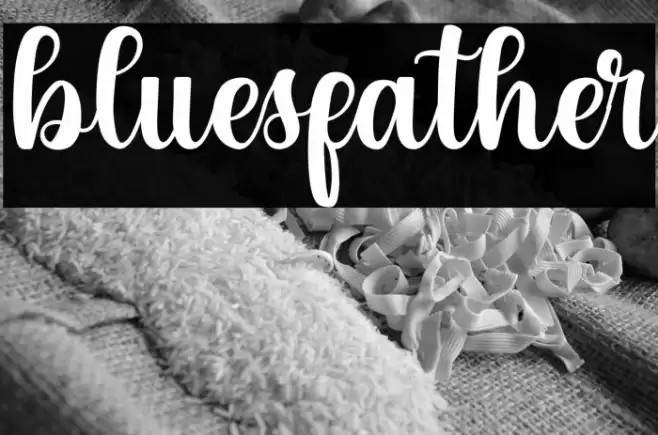 bluesfather Font examples