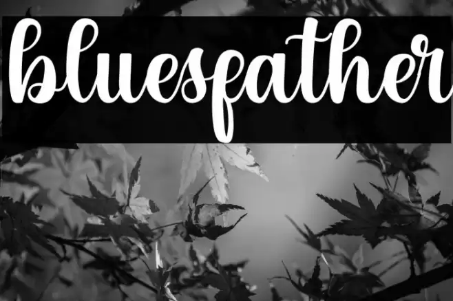 bluesfather Font examples