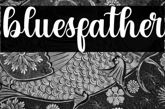 bluesfather Font examples