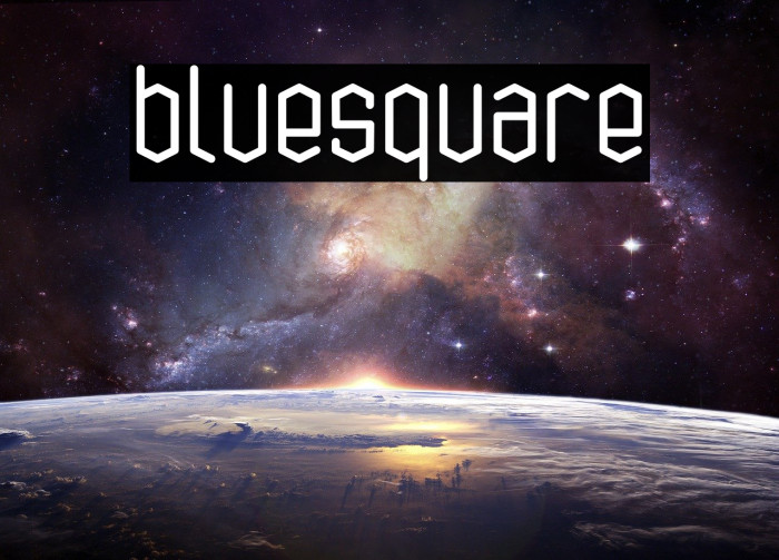 bluesquare Font examples