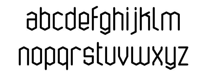 bluesquare Font LOWERCASE