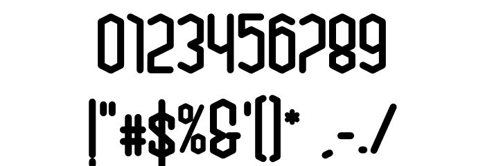 bluesquarebold Font OTHER CHARS