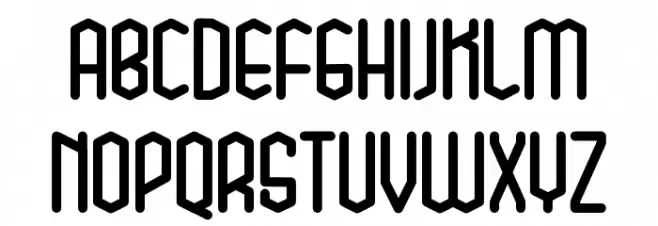 bluesquarebold フォント 大文字