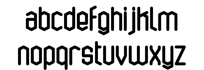 bluesquarebold Font LOWERCASE