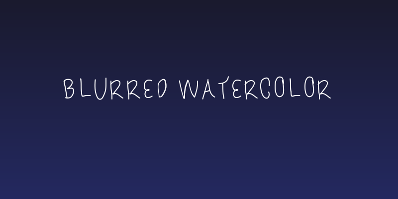blurred watercolor Social Header
