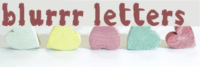 blurrr letters Example 3