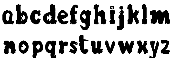 blurrr letters Font LOWERCASE