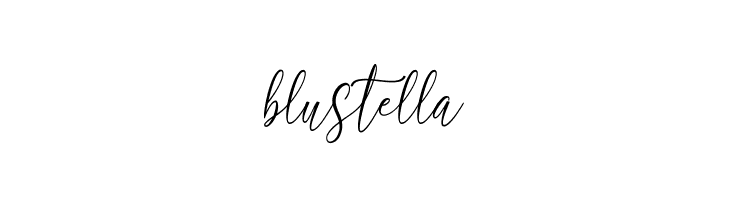 blustella  Free Fonts Download