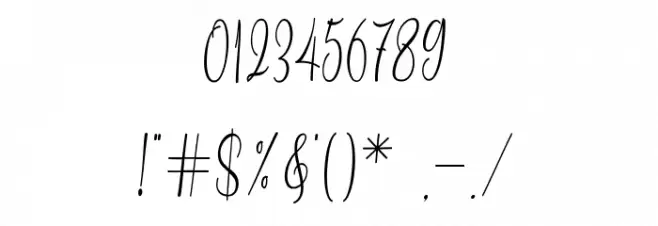 blustella Font OTHER CHARS