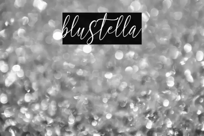 blustella Font examples