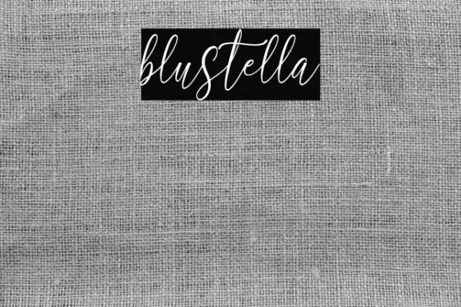 blustella Font examples