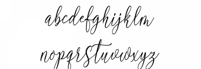 blustella 字体 小写