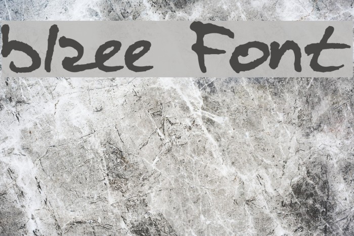 blzee Font examples