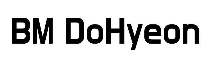 BM DoHyeon Font