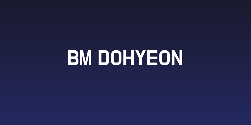 BM DoHyeon Social Header