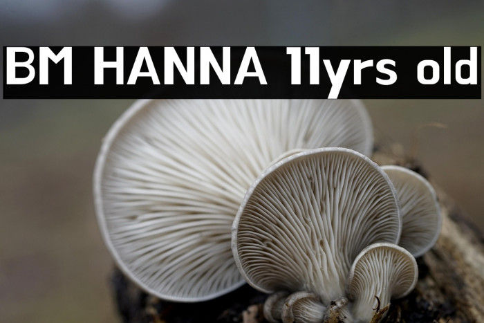 BM HANNA 11yrs old Example 1