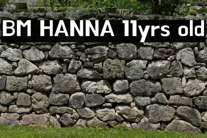 BM HANNA 11yrs old Example 2