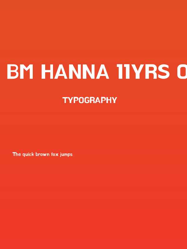 BM HANNA 11yrs old Poster