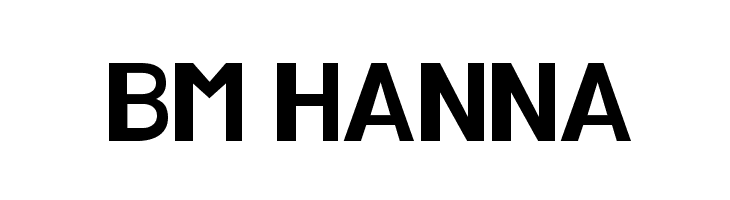 BM HANNA  Descarca Fonturi Gratis