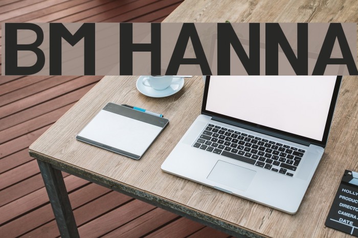 BM HANNA Font examples