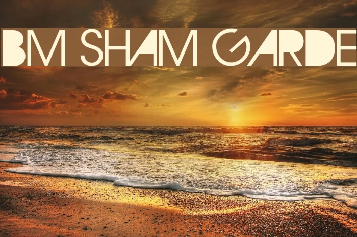 BM Sham Garde Font examples