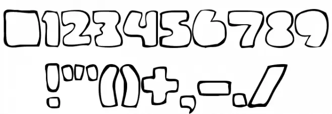 BM Spaceboy Font OTHER CHARS