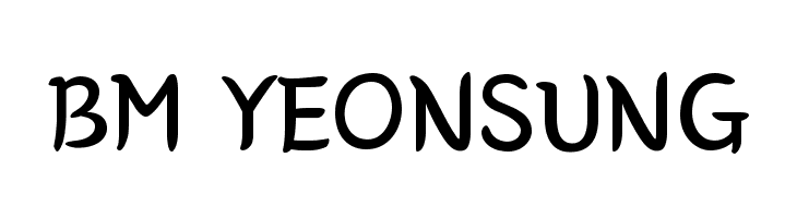 BM YEONSUNG Font