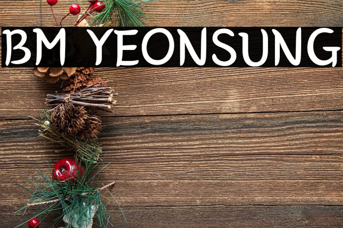 BM YEONSUNG Example 1