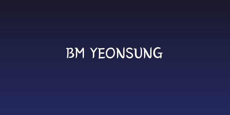 BM YEONSUNG Social Header