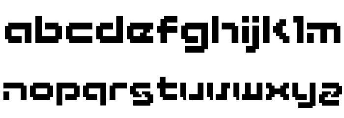 BM army A12 Font LOWERCASE