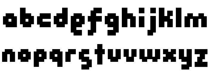 BM aztec A12 Font LOWERCASE