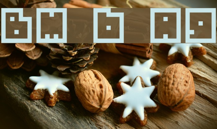 BM biscuit A9 Font examples