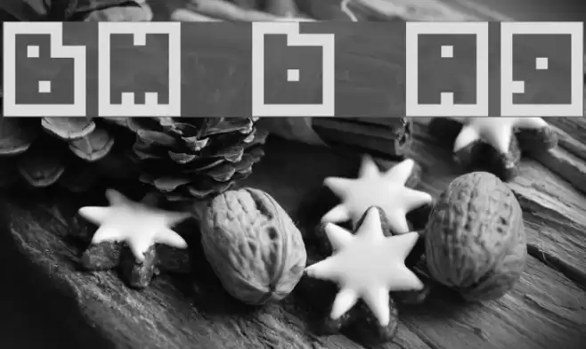 BM biscuit A9 Font examples