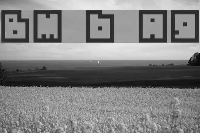 BM biscuit A9 Font examples