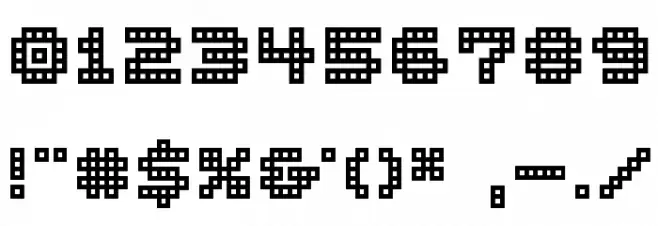 BM block A15 フォント その他の文字