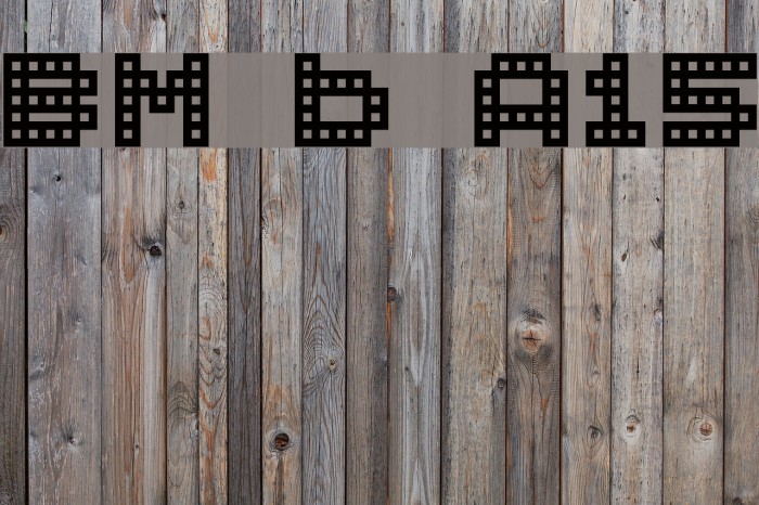 BM block A15 フォント examples