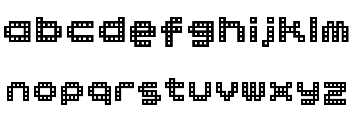 BM block A15 フォント 小文字
