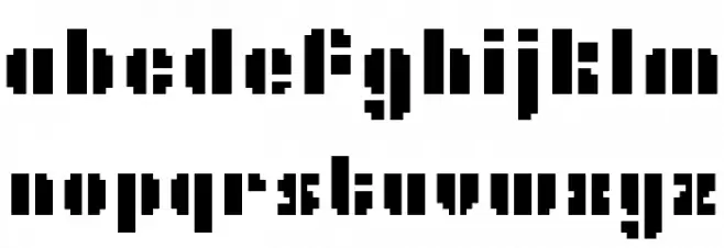 BM cafe A14 Schriftart Kleinbuchstaben