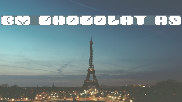 BM chocolat A9 Font examples