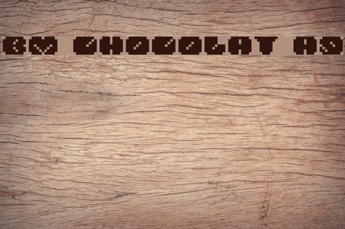 BM chocolat A9 Font examples