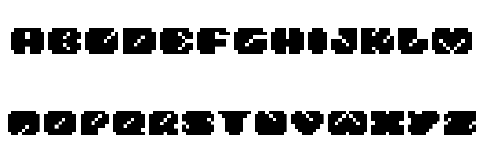 BM chocolat A9 Font LOWERCASE