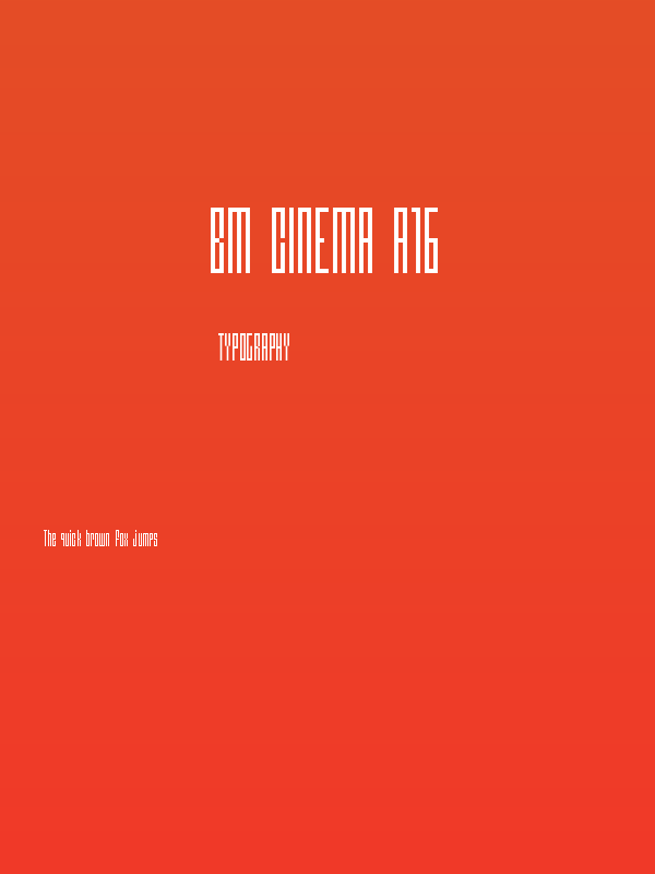 BM cinema A16 Poster