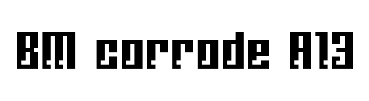 BM corrode A13  Free Fonts Download